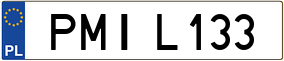 Trailer License Plate